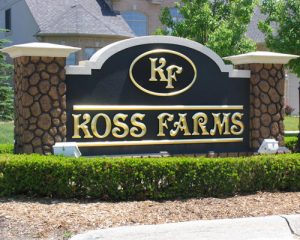 Koss Farms Monument Sign
