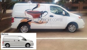 Before & After Van Wrap Application