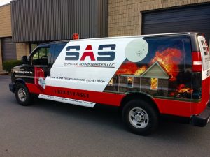 SAS Custom Van Wrap Design